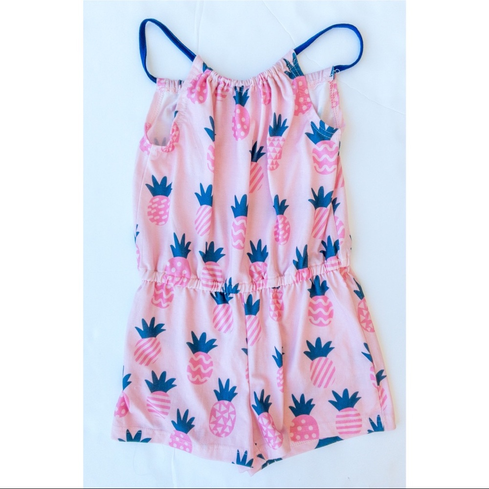 NWOT Sunshine Swing Size 8 Pink Pineapple Romper